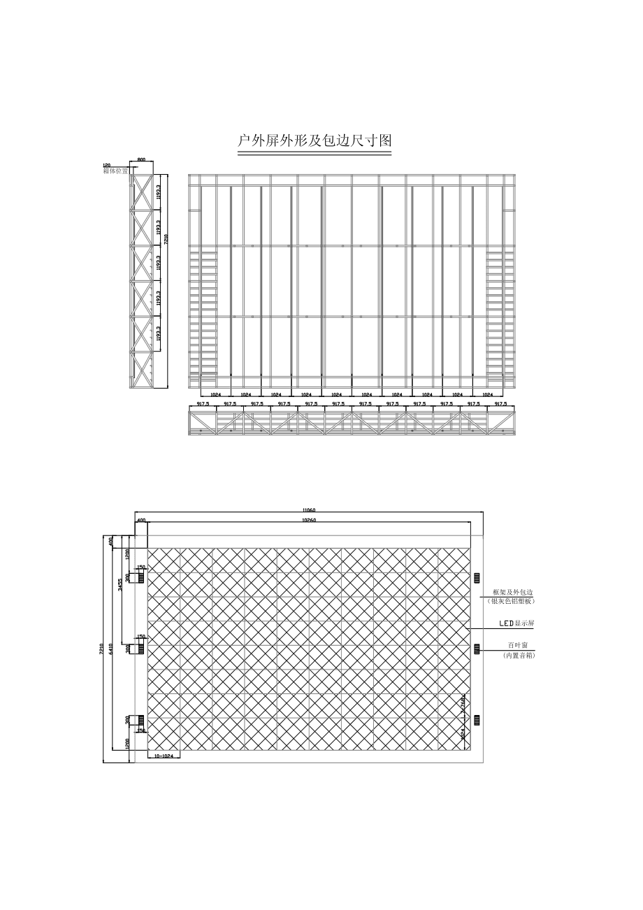 led顯示屏結構圖